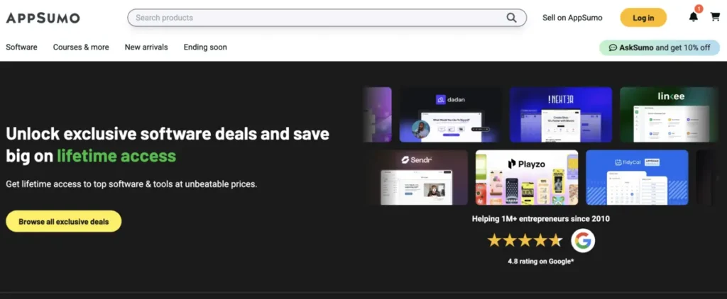 appsumo homepage