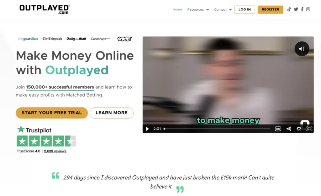 outplayed's homepage